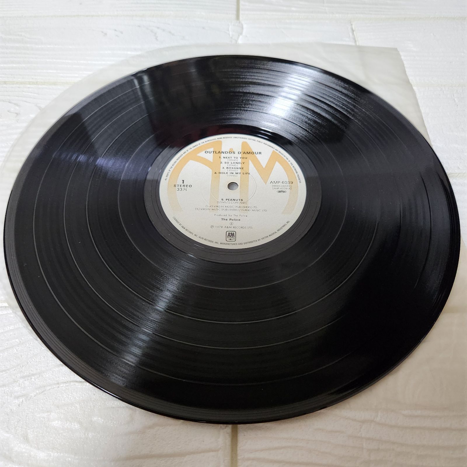 【LP/帯付】ポリス / アウトランドス•ダムール　AMP6039 The Police – Outlandos D'Amour – Vinyl (Red Logo, Terre