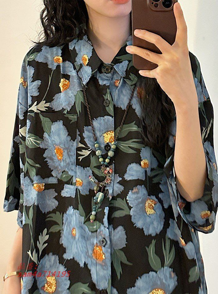 柄シャツ ハワイ風