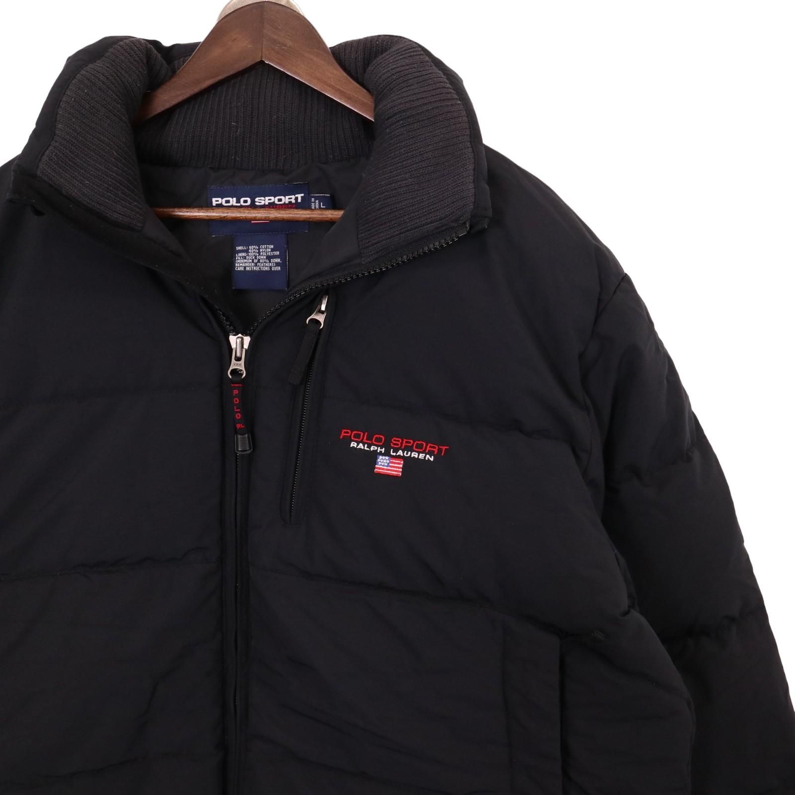 POLO SPORT ポロスポーツ ダウンジャケット ワンポイントロゴ ブラック 