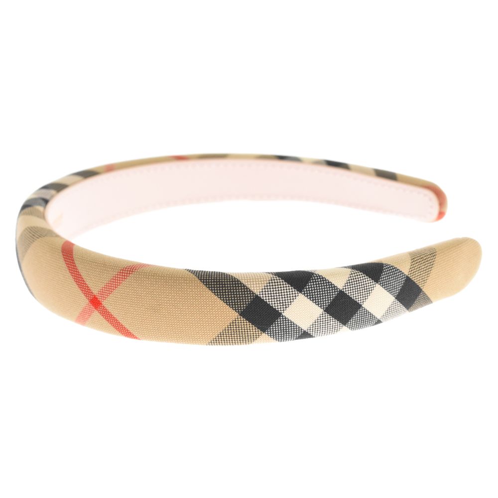 最終値下げ　未使用現行品　バーバリー　ノバチェック柄　カチューシャ　ベージュ BURBERRY (バーバリー) ノバチェック カチューシャ ベージュ