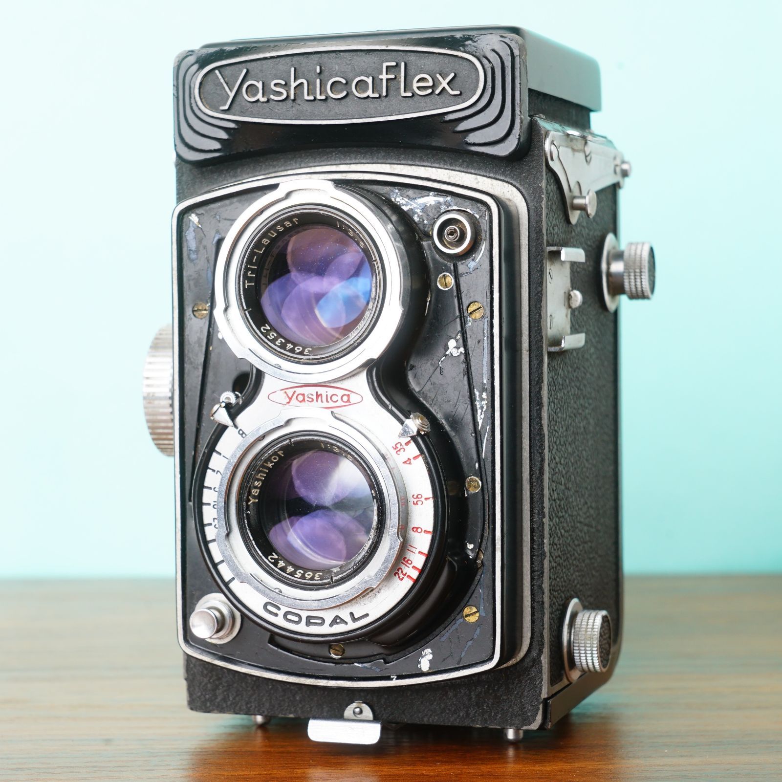 [美品] 完動品◎YASHICAFLEX C型 二眼レフ ケース付き #06 美品] 完動品◎YASHICAFLEX C型 二眼レフ ケース付き #06 カメラ