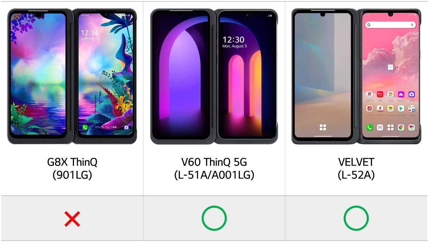 在庫処分】【LG純正品】LG V60 ThinQ 5G VELVET デュアルスクリーン用 ...