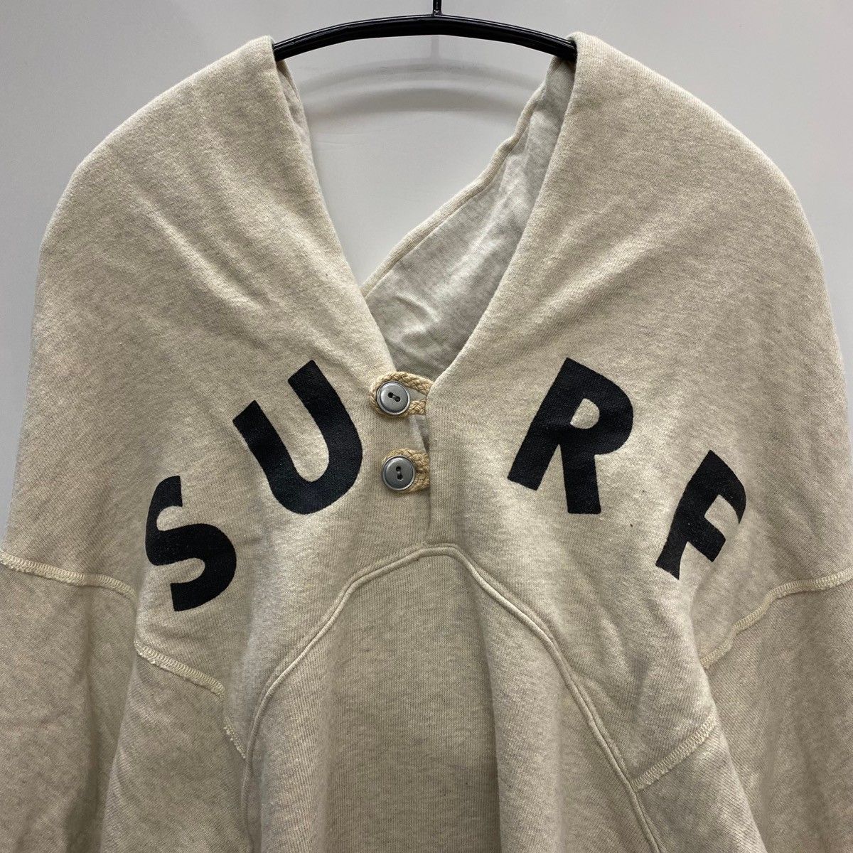 キャピタル KAPITAL SURF Volume Neck Hoodie パーカ グレー L