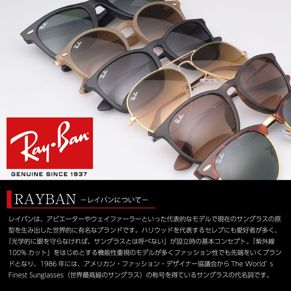 レイバン サングラス RB7681SF 90131 52サイズ ローブリッジ