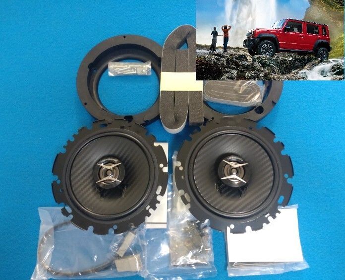 ⑩ ご要望前後4スピーカー スズキ 現ジムニーノマド JC74W 社外F Rスピーカー スピーカーブラケットセット