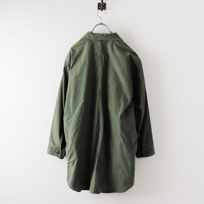 定価2.4万 2020AW プラージュ Plage アーミーロングシャツ 36/カーキ