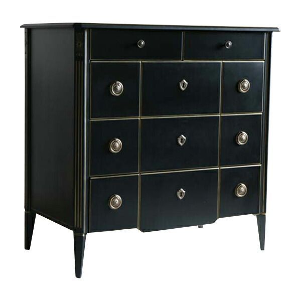 ロココ調 4段チェスト 約W90×約D50×約H90(cm) 収納 木製 ロココ