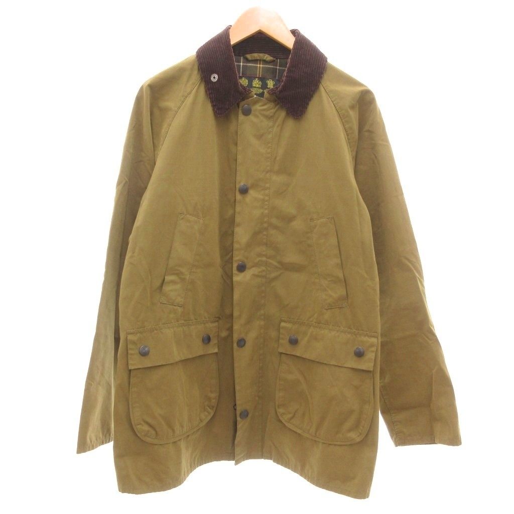 バブアー Barbour SL BEDALE COTTON ビデイル ハンティングジャケット 襟コーデュロイ ノンワックス ハーフ丈 背抜き 40 ベージュ系 |UO