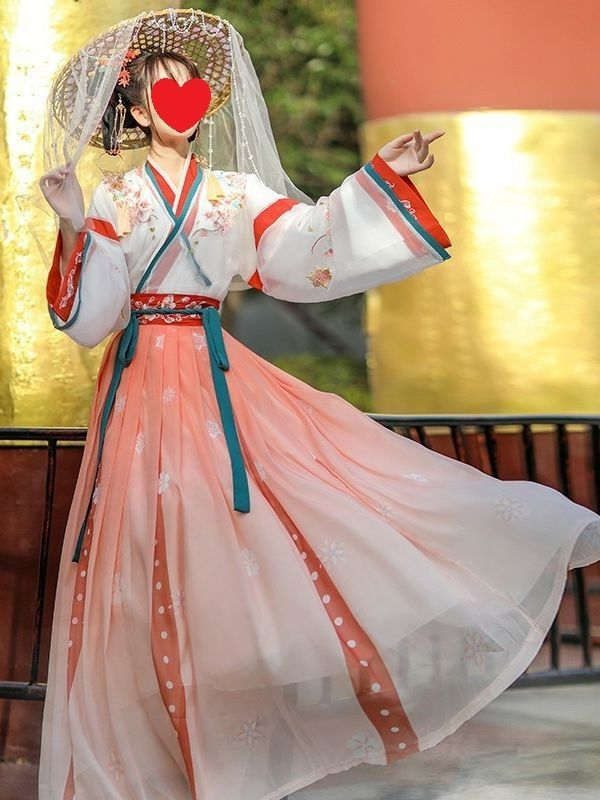 漢服セット レディース 中華服 仙女服 唐装 Mサイズ 混ざら 