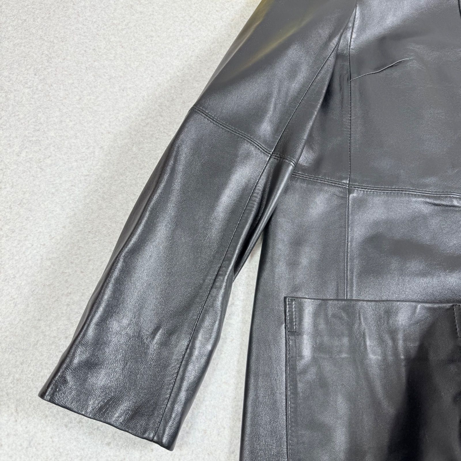 新品☆zelal ゼラール　ラムレザーコート　ロングベスト付き 元町ゼラール 軽くてソフトな風合い！ トルコ産ラムレザー