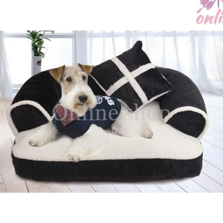 犬ベッド ペットベッド クッション 犬猫兼用 枕付き ふわふわ 柔らかい ぐっすり 選べる３色