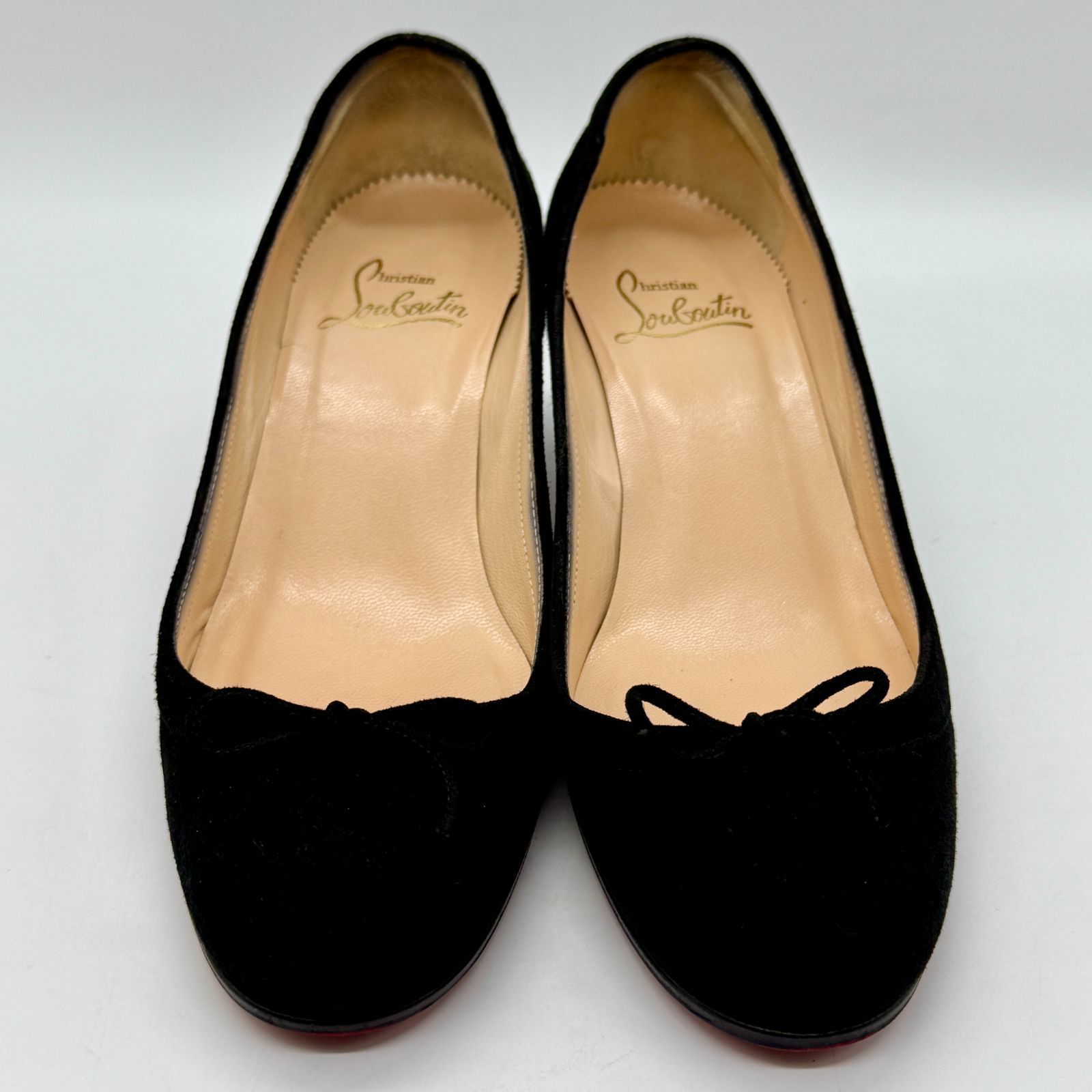 美品】クリスチャンルブタン Christian louboutin ローヒール バレエ
