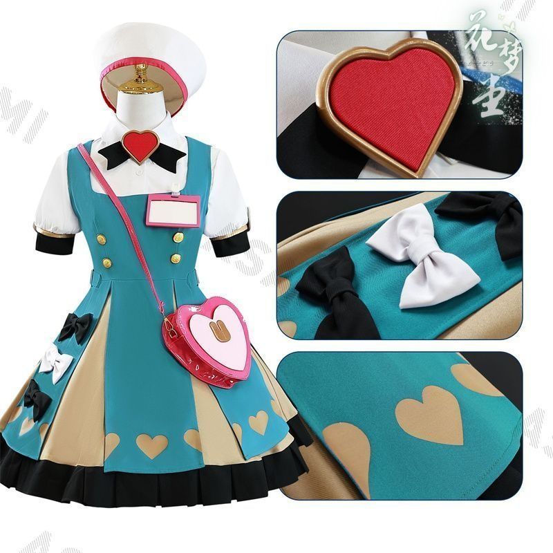 原神 げんしん シグウィンコスプレ希格?衣装 豪華版 フルセット コスプレ衣装 アクセサリー バック付き コスチューム cosplay 演出服 舞台装 クリスマス 学園祭 プレゼント 化祭 ハロウイーン パーティー 変装