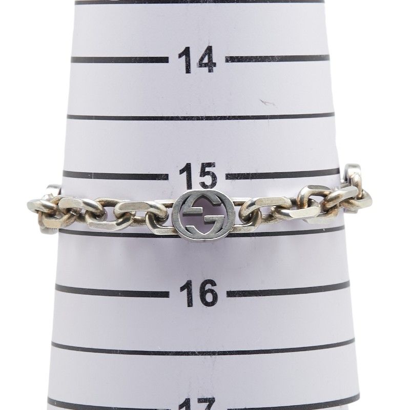 GUCCI グッチ インターロッキング GG シルバーブレスレット16号 GUCCI グッチ ブレスレット INTERLOCKING G インターロッキング