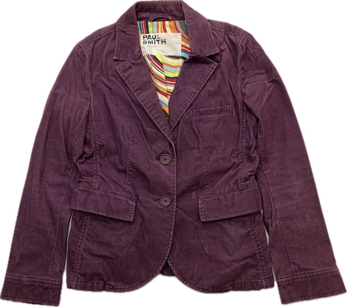 Paul Smith PINK ☆ テーラードジャケット コットン ピケ パープル