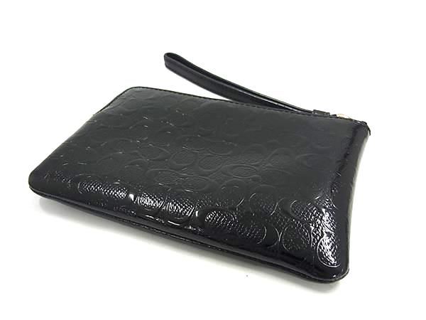 □極美品□ COACH コーチ F58034 パテントレザー マルチポーチ
