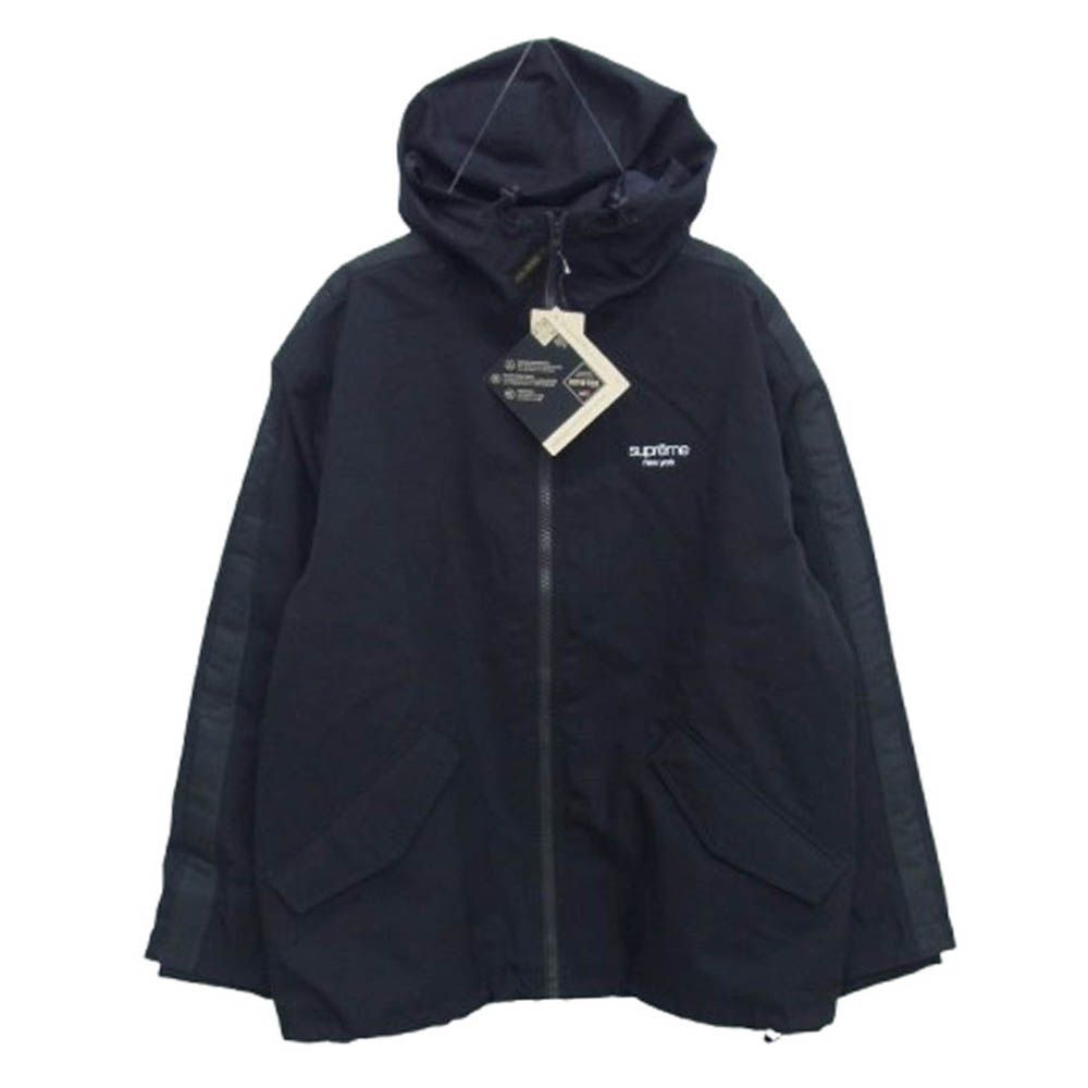 Supreme シュプリーム 25SS GORE-TEX Stripe Hooded Jacket ゴアテックス ストライプ フーデッド ジャケット ブラック系 L 上