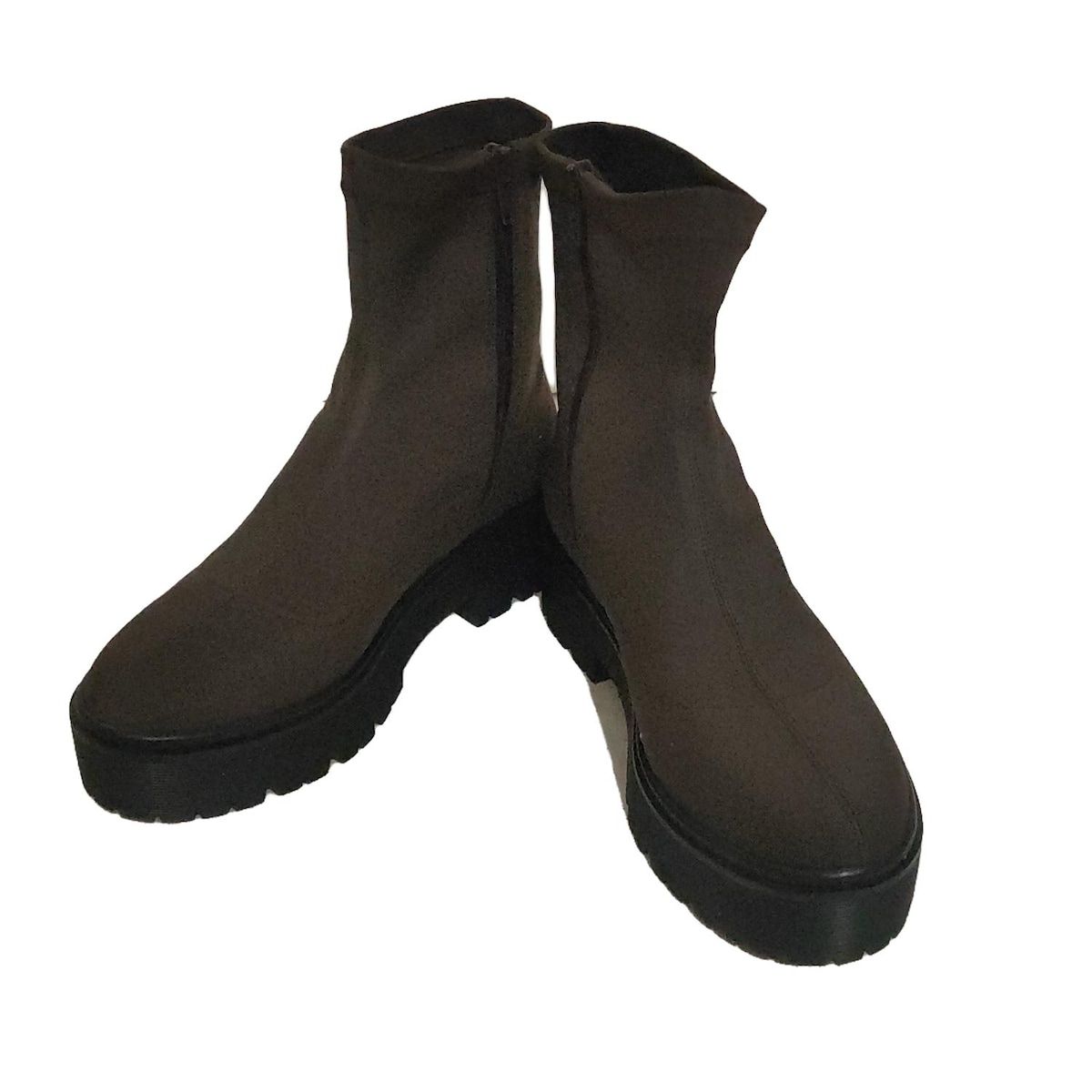 DIANA ダイアナ ショートブーツ M レディース - ダークブラウン