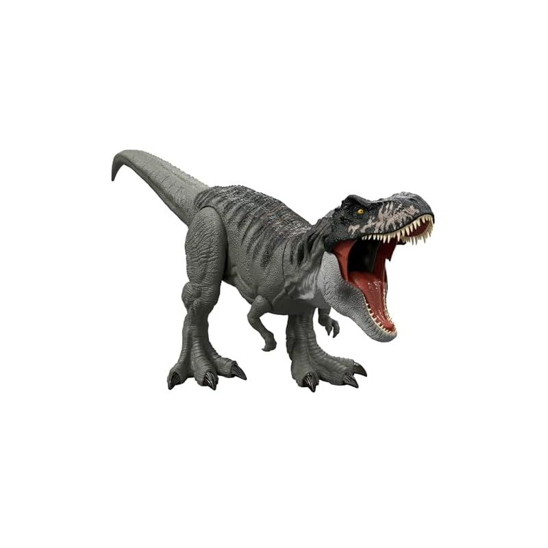 マテル ジュラシックワールド JURASSIC WORLD スーパービッグ T-レックス 子供向けフィギュア 恐竜 おもちゃ 動く 大きい 全長 約99cm 4歳から グリーン JGB52