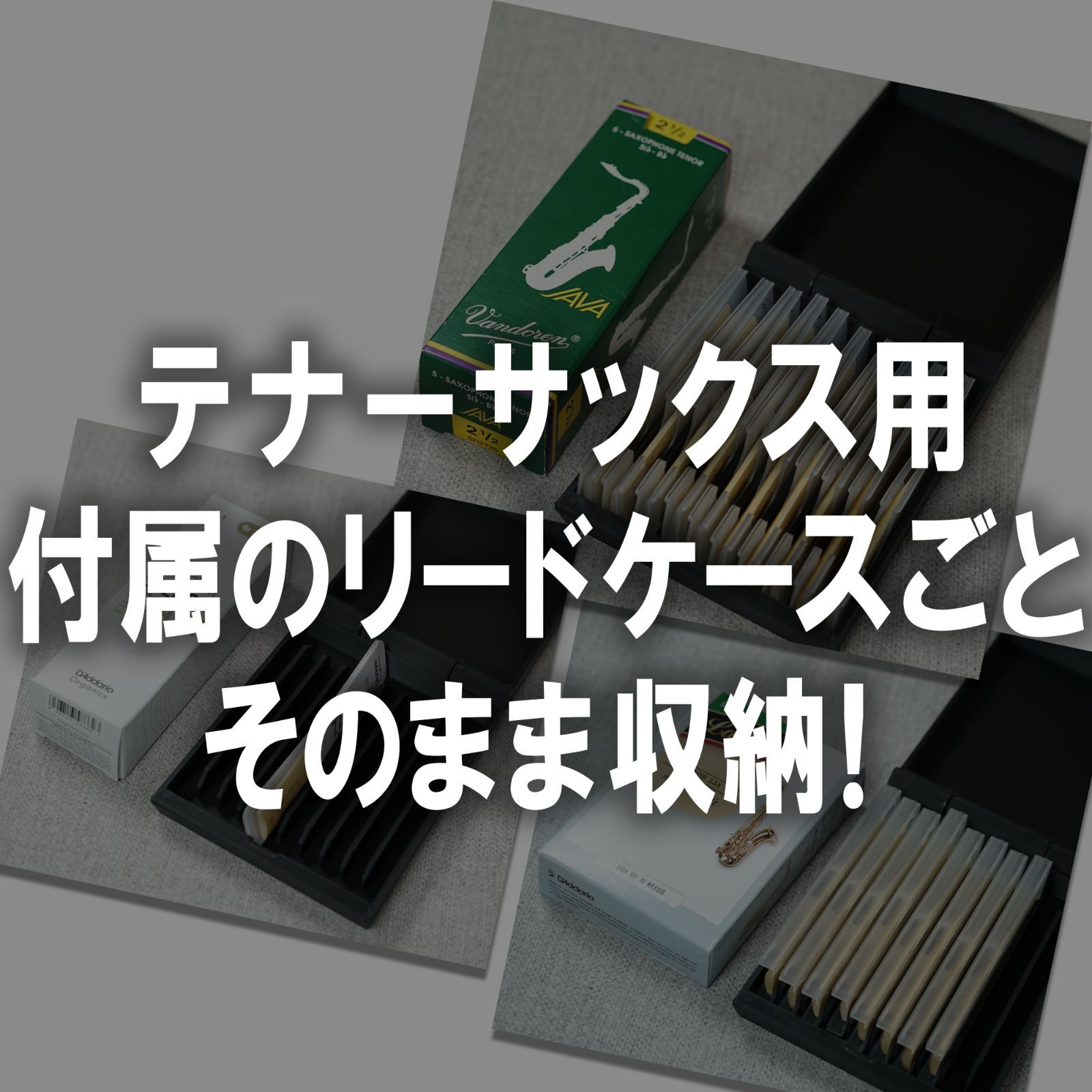 期間限定セール中！】テナーサックス用 リードケース｜10枚収納