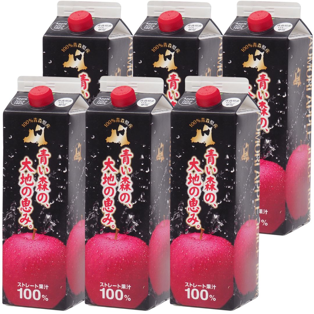 青森県産りんご100%ストレートジュース 6本 - メルカリ