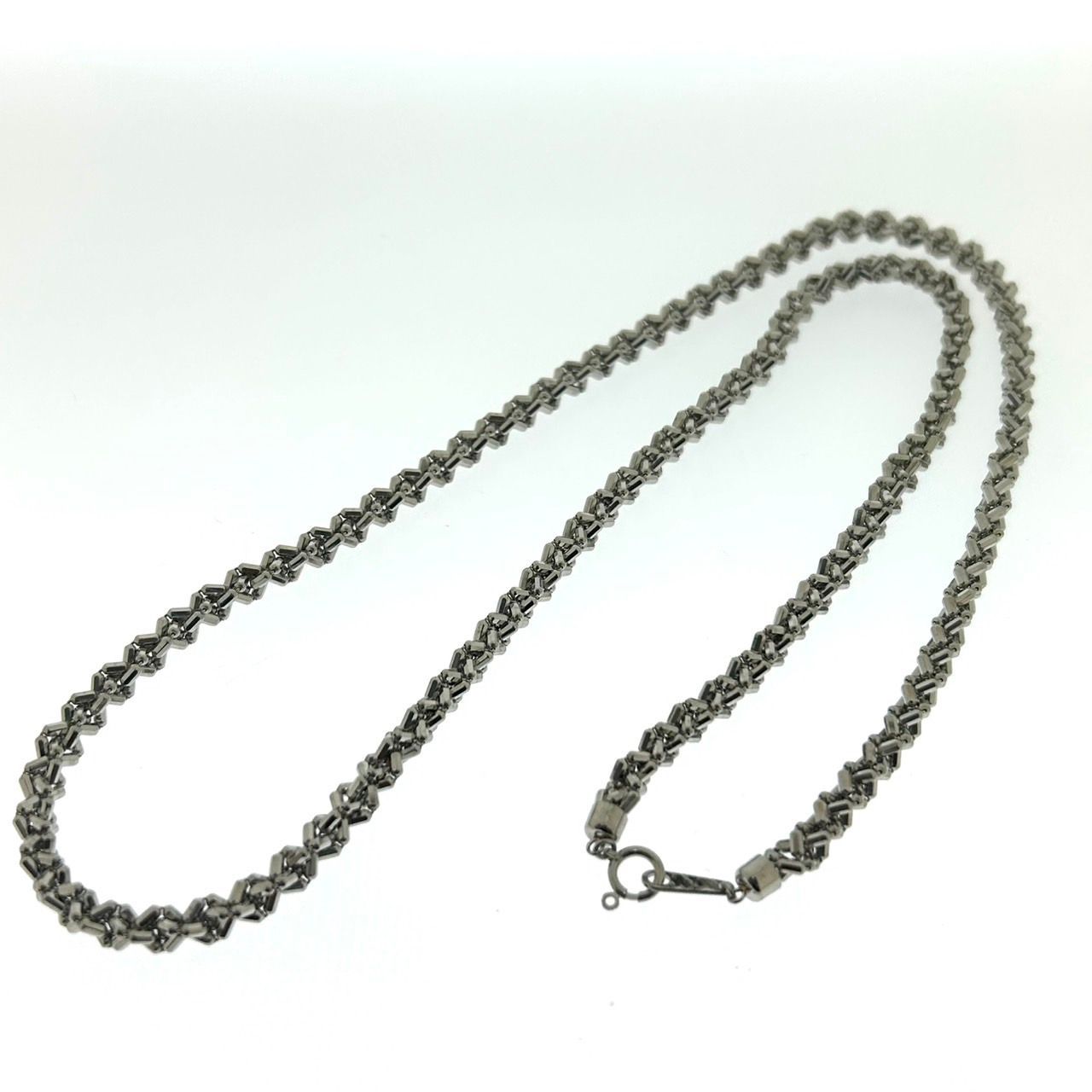 新品未使用品 Pt850 スパイク チェーン ネックレス 36.06g 60cm 大  