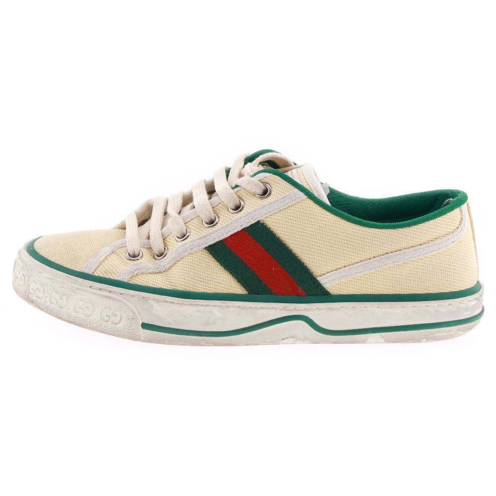 GUCCI (グッチ) 1977 tennis sneaker キャンバス テニス ローカット スニーカー ベージュ