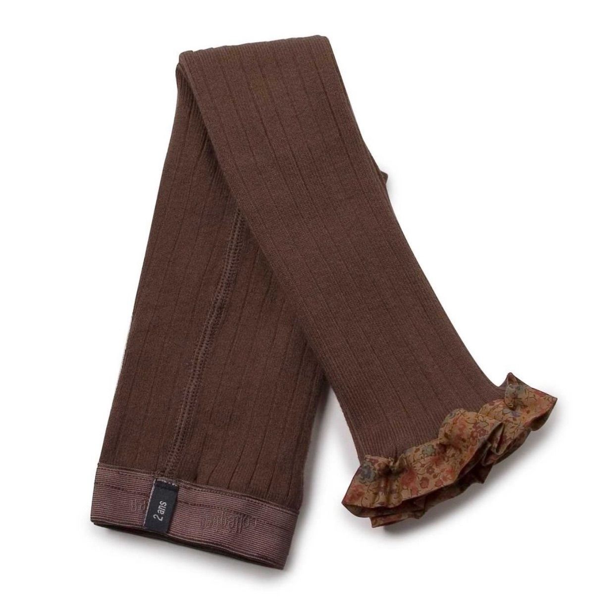 | コレジアン - Footless Tights フットレス レギンス タイツ mikasaya リバティ Chocolat Ribbed 公式通販 7-8y Collegien チャコットオンラインショップ