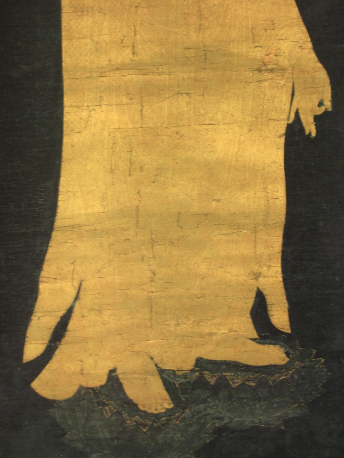 掛け軸 掛軸　阿弥陀来迎図（高級工芸作品）共箱・タトウ箱付 掛け軸 掛軸 阿弥陀来迎図（高級工芸作品）共箱・タトウ箱付
