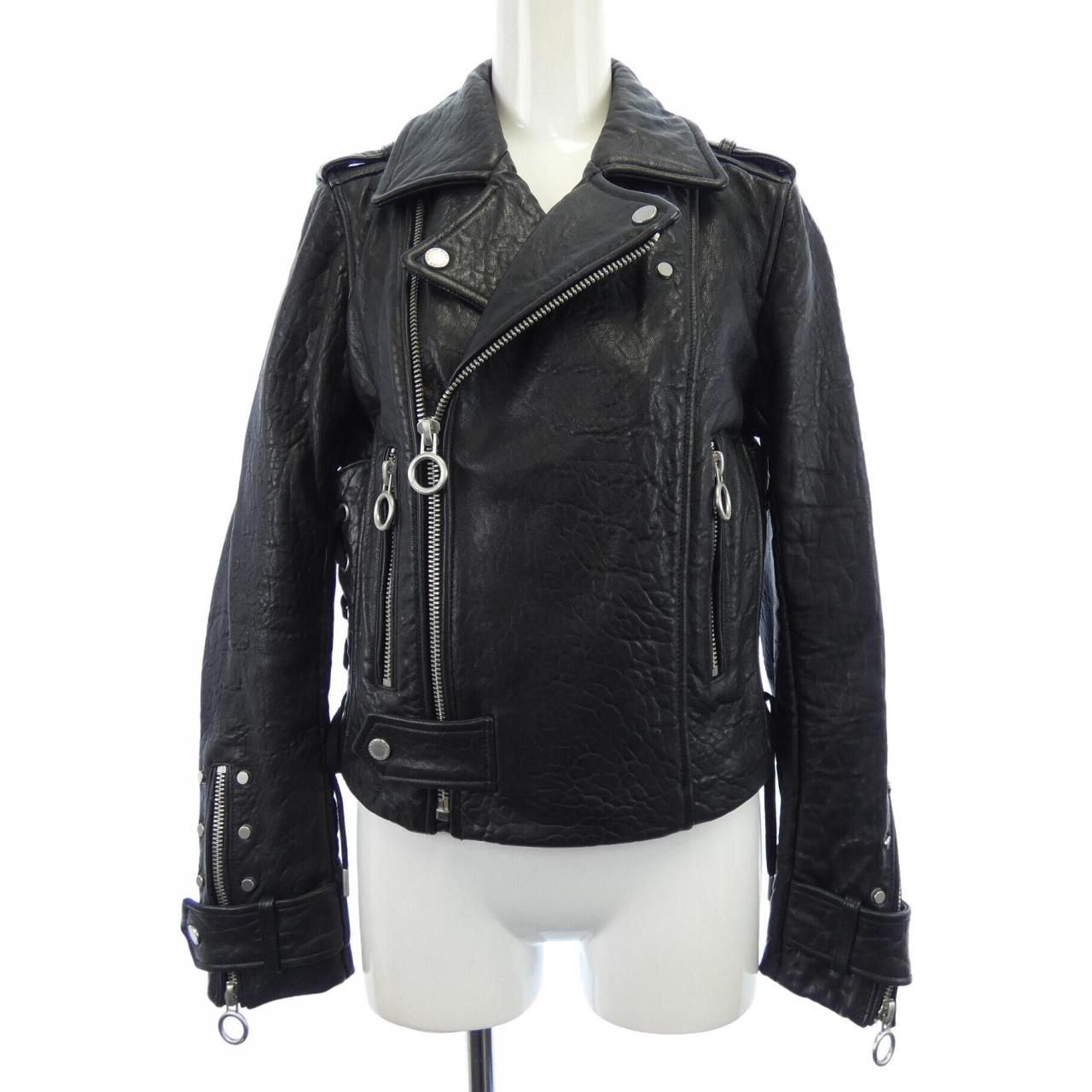 【本革】デザイナーズ　ロングコート　レザーコート　総柄 コーディガン 本革】デザイナーズ ロングコート レザーコート 総柄 コーディ