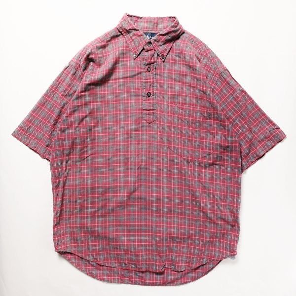 USA製 90s ラルフローレン 半袖 シャツ 刺繍 赤 ボタンダウン 古着 M USA製 90s ラルフローレン 半袖 シャツ 刺繍 赤 ボタンダウン
