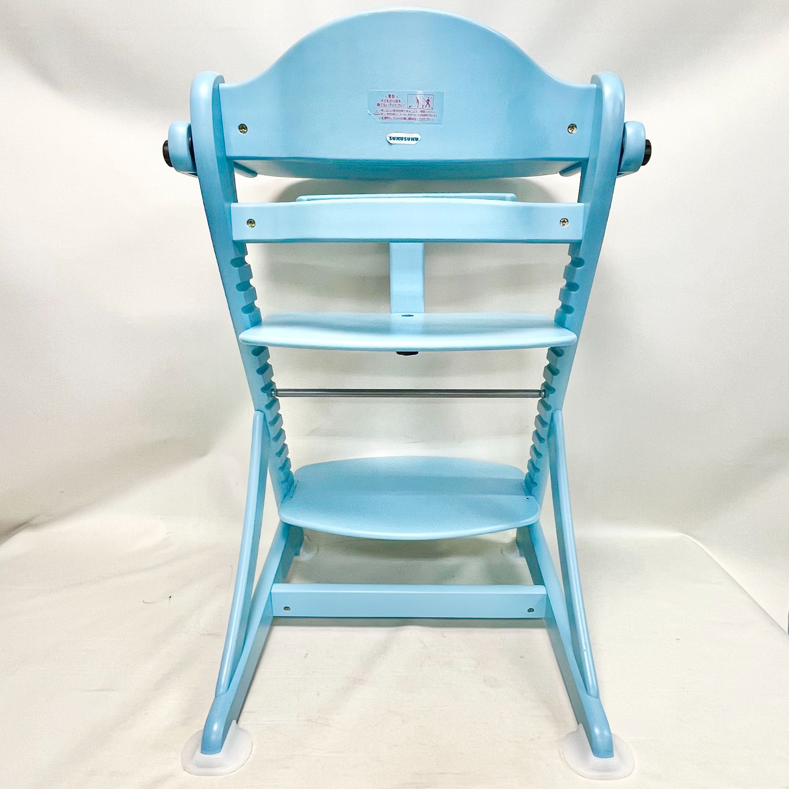 yamatoya すくすくチェアEN テーブル付きベビーチェア水色ブルー