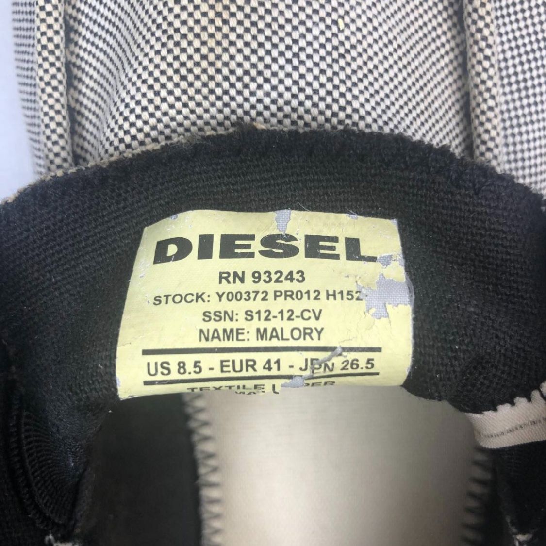 即決 稀少☆DIESEL☆26.5㎝ ディーゼル メンズ デッキシューズ グレー