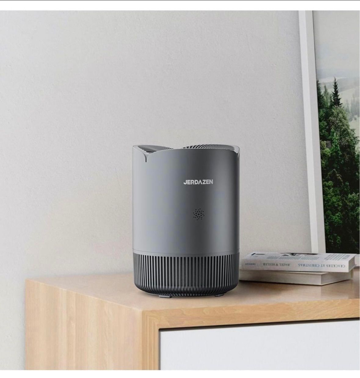 Jerdazen】空気清浄機 小型 17畳 脱臭 良い 卓上 軽量 ペット グレー