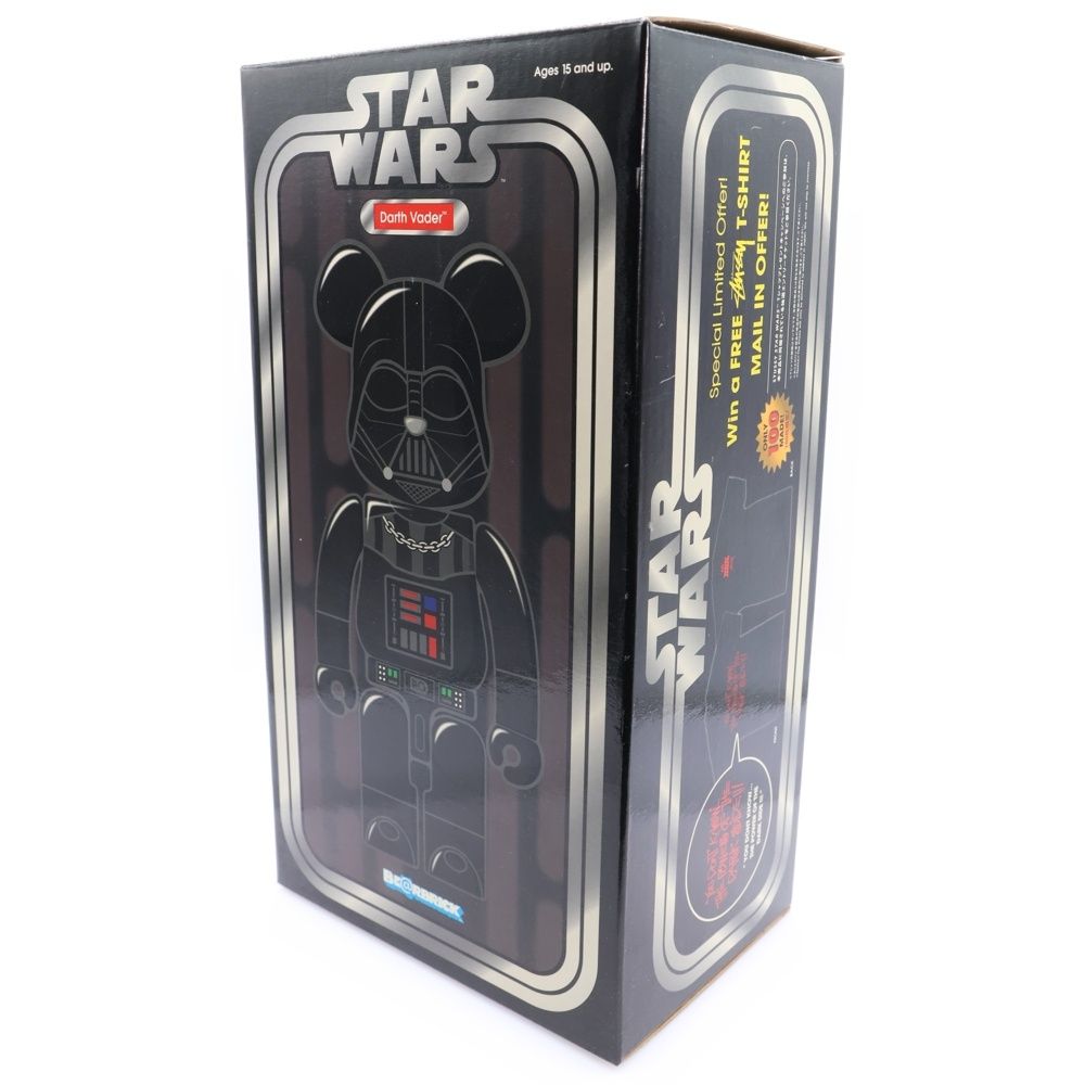 MEDICOM TOY - MEDICOM TOY メディコムトイ 800個限定 BE@RBRICK STUSSY STAR WARS DARTH VADER 400% ベアブリック ストゥーシー スターウォーズ ダースベイダー フィギュア 人形 ブラック MEDICOM TOY (メディコムトイ) 800個限定 BE@RBRICK STUSSY STAR