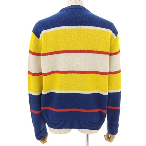 GUCCI(グッチ) ロゴ編み ボーダー マルチカラーニット トップス GUCCI(グッチ) ロゴ編み ボーダー マルチカラーニット トップス