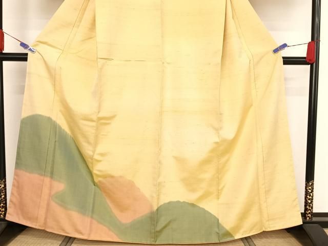 平和屋着物●紬　訪問着　遠山風景文　正絹　逸品　AAAZ3161np 平和屋着物○紬 訪問着 遠山風景文 正絹 逸品 AAAZ3161np 2025年最新】