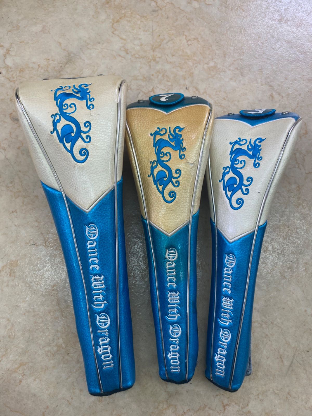 Dance With Dragon ダンスウィズドラゴン ドライバー 3W 7W用ヘッドカバー3点セット