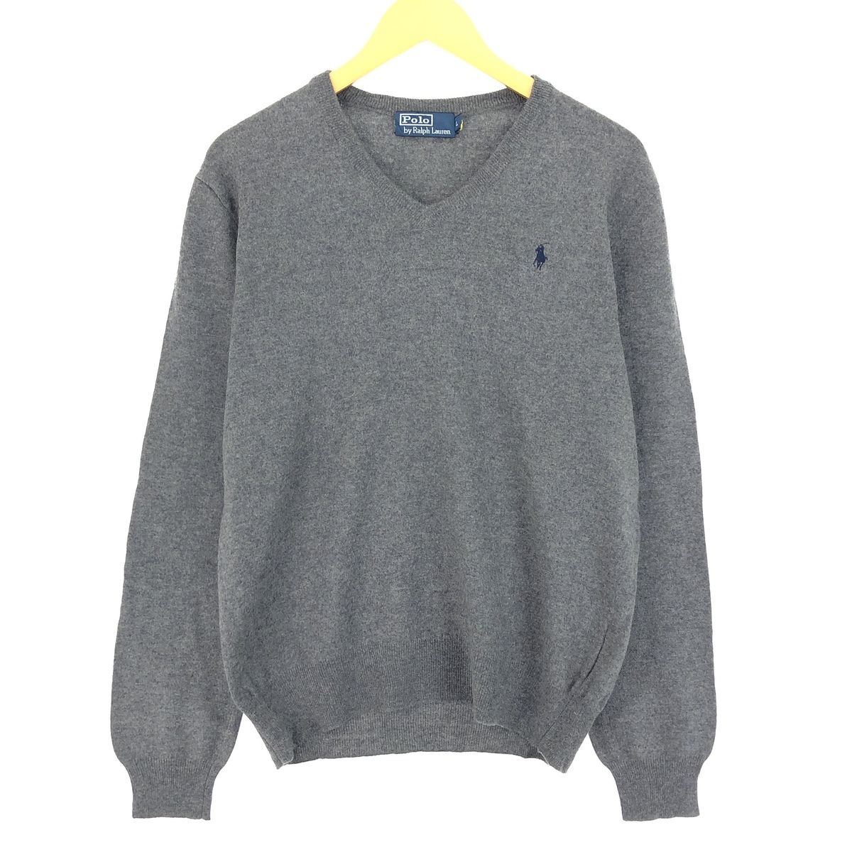 古着 ラルフローレン Ralph Lauren POLO by Ralph Lauren Vネック ウールニットセーター メンズL相当/eaa413703