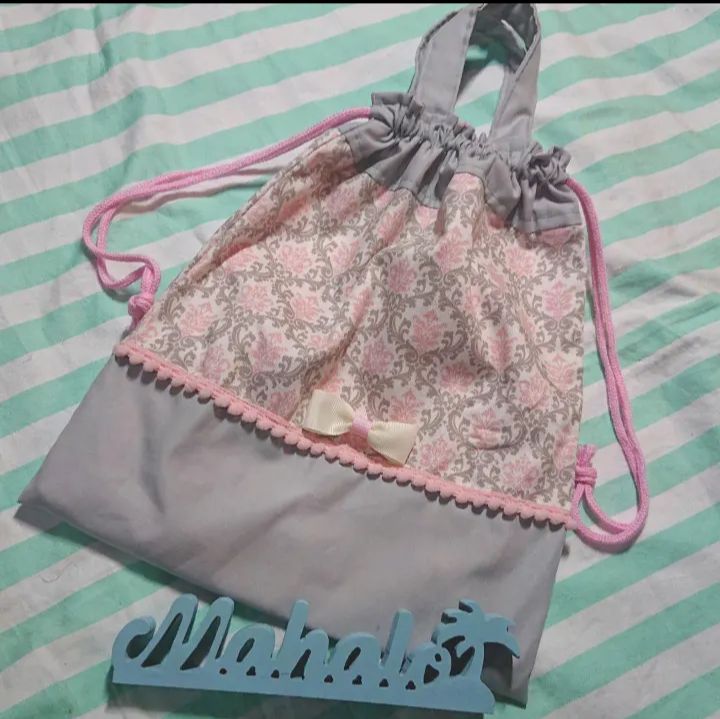 macoto様専用 防災頭巾カバー 体操着袋 上履き袋 さくらんぼ ダマスク 