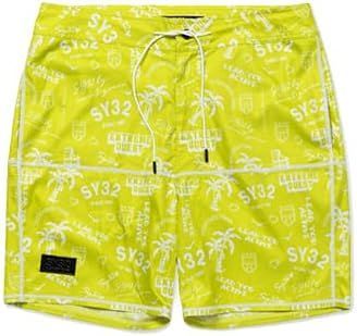 SY 32 by SWEET YEARS ロゴ パンツ ショート メンズ ブランド おしゃれ かっこいい ゴルフ スポーツ サッカー 14107 サイズL イエロー L