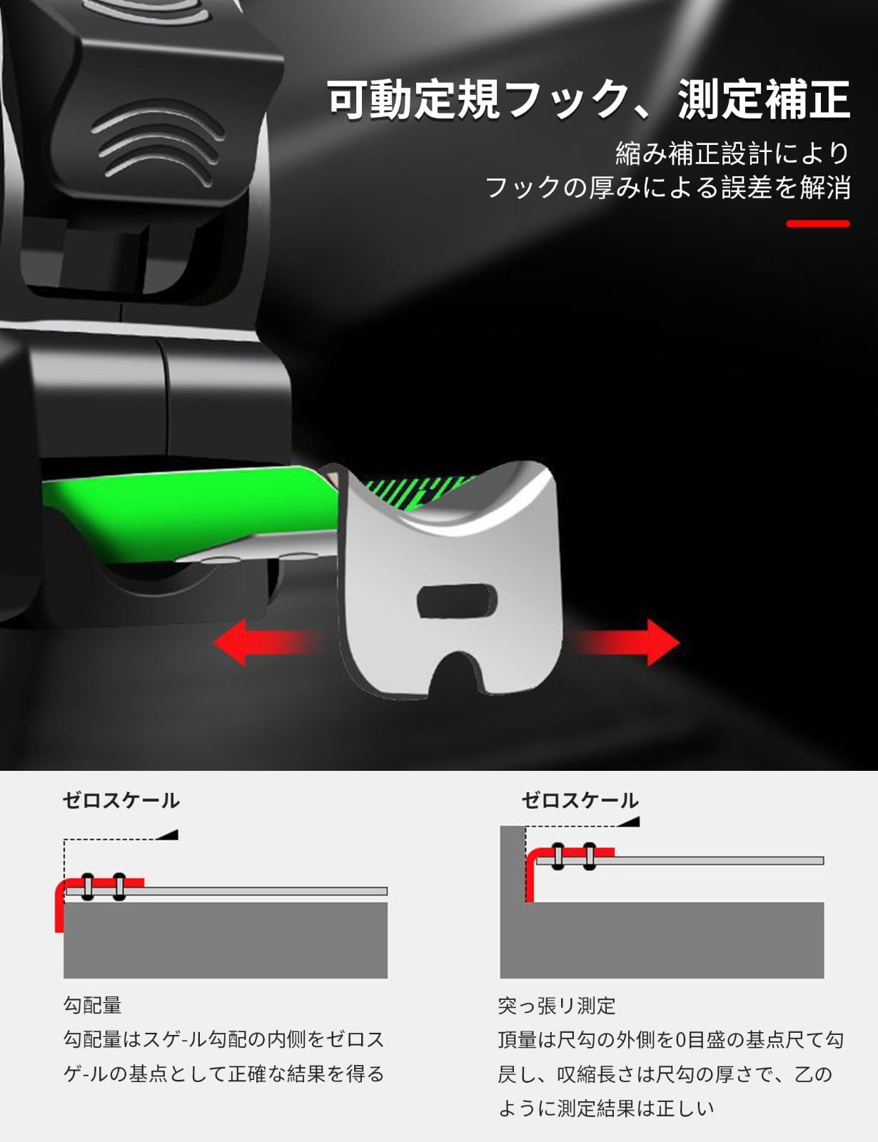 新品 aninako 巻尺 ?光 メジャー巻き尺 5m 文字が大きく目盛が見やすい 夜間作業 蛍光鋼巻き尺 高品位炭素鋼製 手切りを防ぐ 高精度 高硬度の工学用巻尺 耐摩耗性 防水性 耐落下性 DIYプロジェクト 測定ツール 家庭用巻尺 コンパクト (25mm