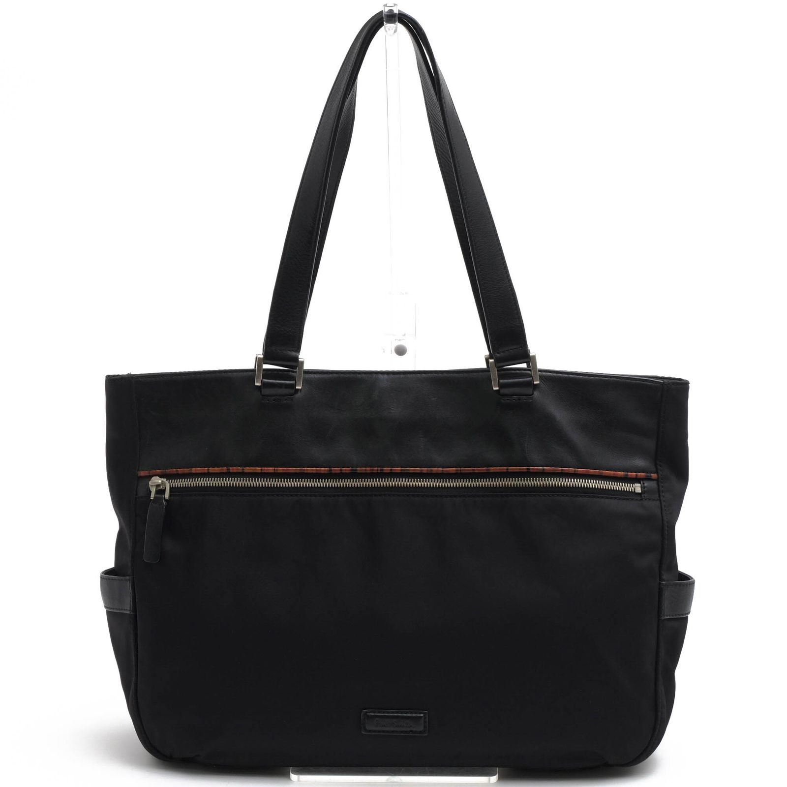 Paul Smith ポールスミス ナイロン×本革 レザー トートハンドバッグ