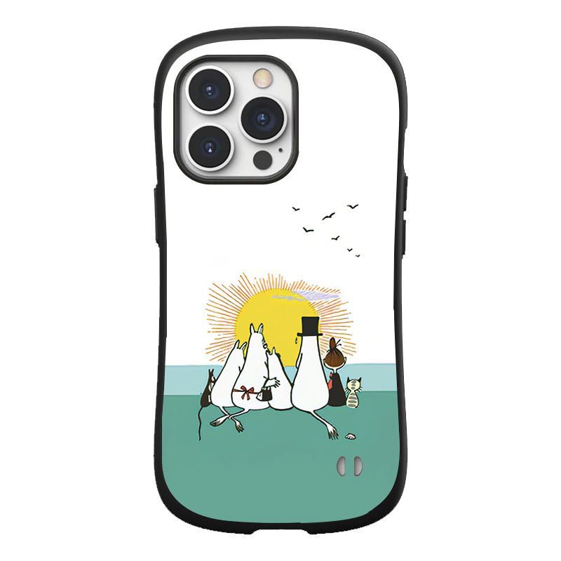 Moomin iPhone 14/15/16Pro Plus ProMax ケース 携帯ケース　日の出のシーン スマホケース　ムーミン IFACE スマホケース カバー iPhone 耐衝撃スマホケース