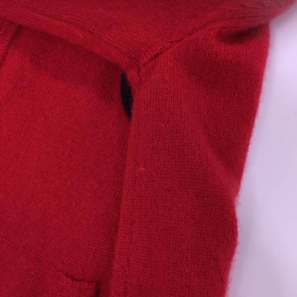 パーリーゲイツ ニットジップパーカー レッド×ネイビー カシミヤ混 ジャケット レディース 1 M ゴルフウェア PEARLY GATES LLC-HASEGAWATOSO_COM