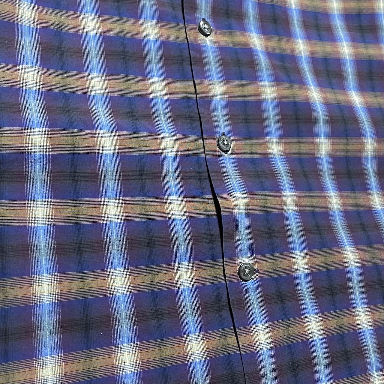 Perry Ellis チェック柄長袖シャツ M 1990's 