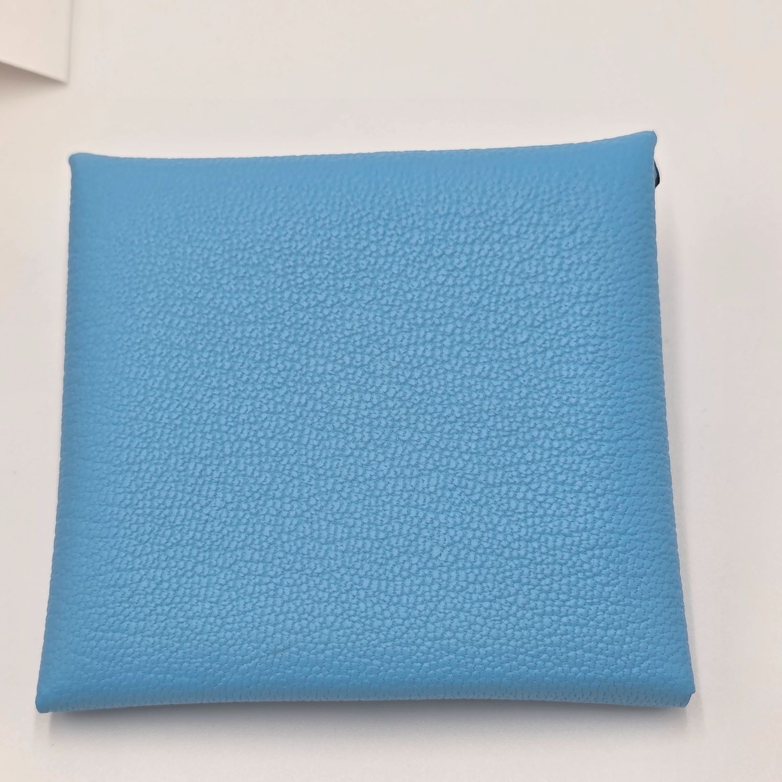 新品未使用HERMESエルメス　バスティア(セレスト)W刻印 新品／N】ショップカード付 HERMES エルメス バスティア