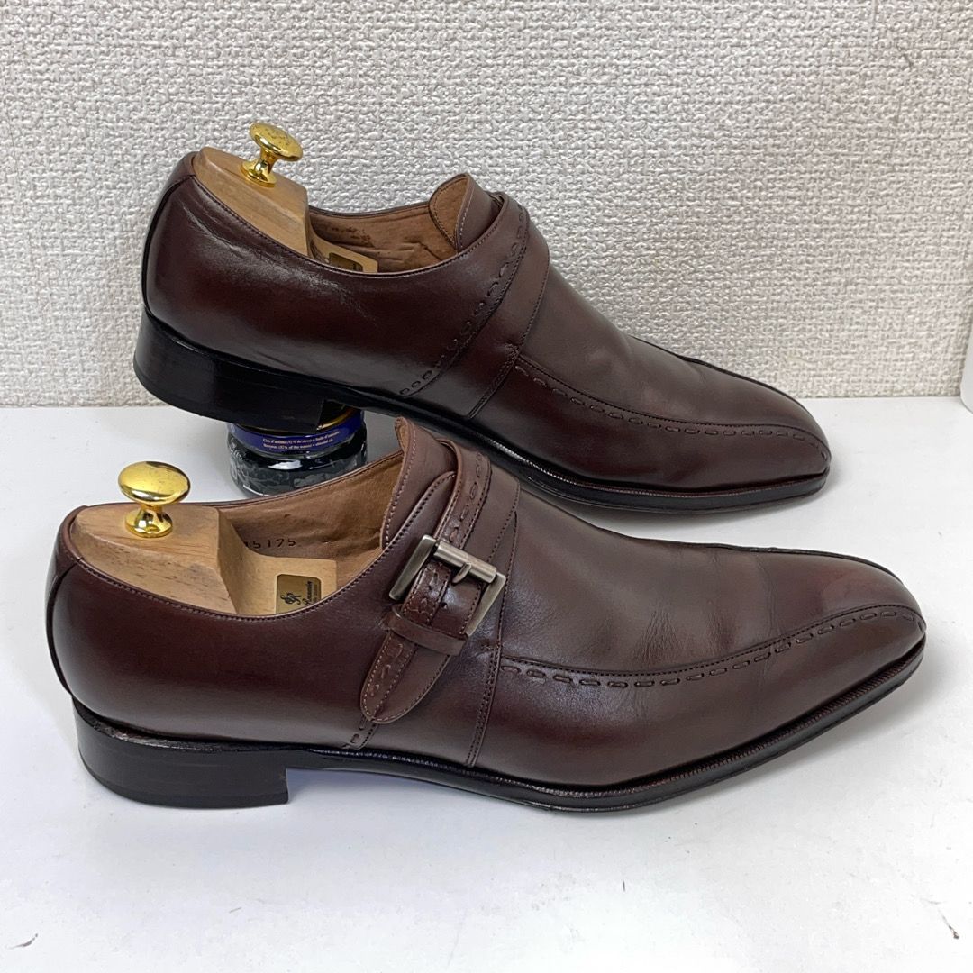 極美品　フェラガモ　ビットローファー　ガンチーニ　ダークブラウン　1727 フェラガモ ローファー ガンチーニ 7 メンズ 本革 ビット ダーク