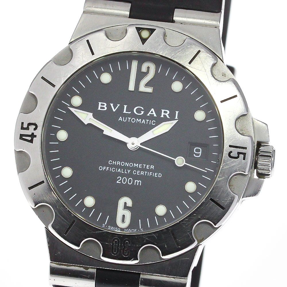 時計ブルガリ BVLGARI SD38S ディアゴノ スクーバ ジャンク