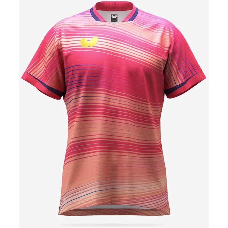 送料無料 ♥ 未開梱 バタフライ 卓球用品 Butterfly ユニセックス エリスター11 シャツ コーラルピンク SS 46510